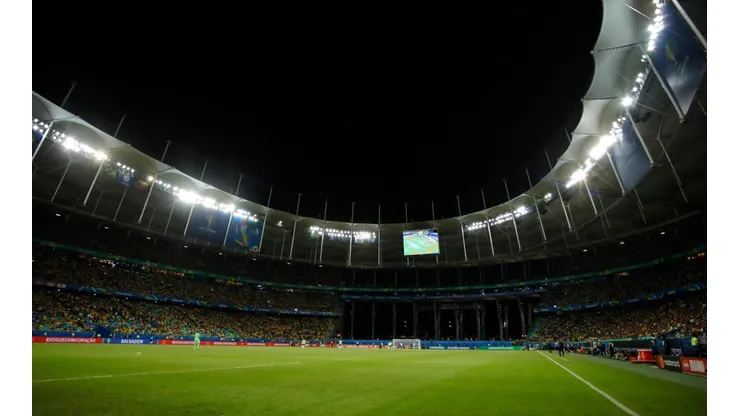 Estadio de Salvador para el encuentro entre Brasil y Venezuela.