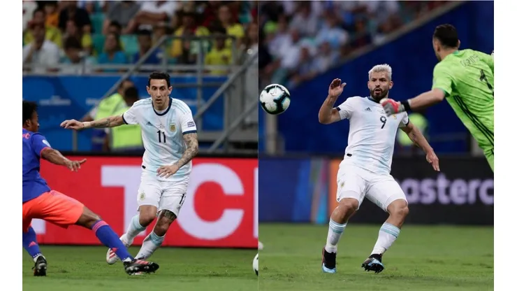 Di María y Agüero quedaron fuera del once de Scaloni