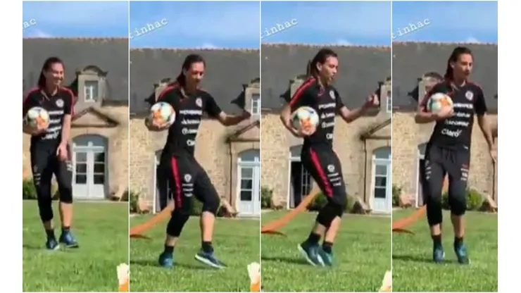 Tiane Endler la descosió bailando samba en Brasil