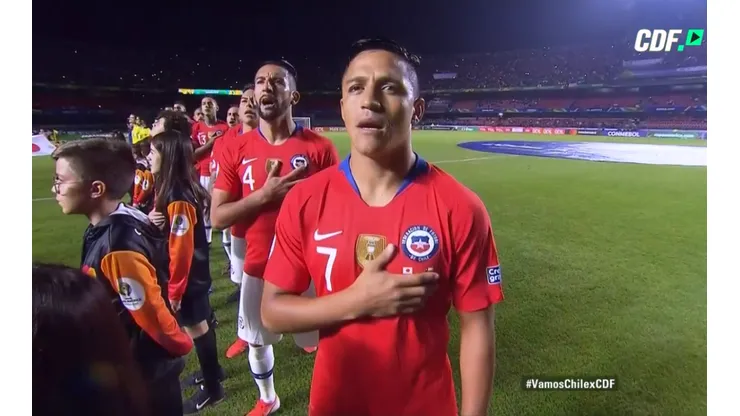 Alexis encabezó la formación de Chile en el Morumbí