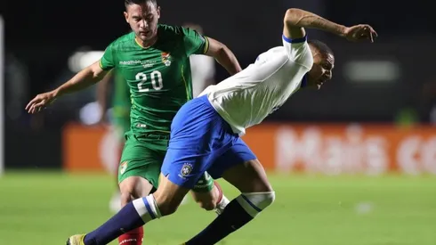 Saucedo durante el duelo ante Brasil (Foto: Getty Images)