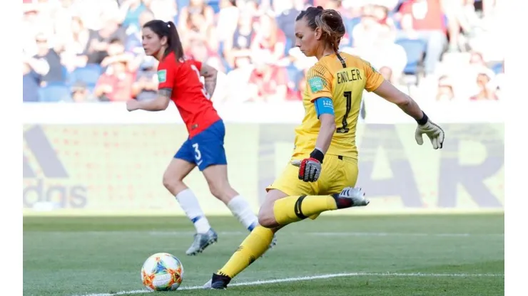 Christiane Endler durante el duelo ante Estados Unidos (Foto: Getty Images)