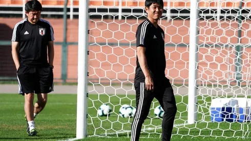 El técnico de Japón durante los entrenamientos en Brasil (Foto: Getty Images)