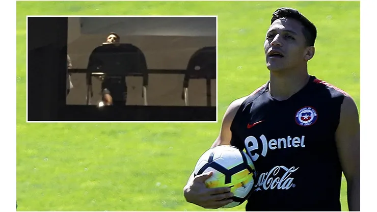 Alexis Sánchez se dejó ver esta noche en Sao Paulo