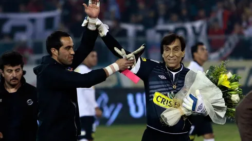 Claudio Bravo y Roberto Rojas (Foto: Agencia Uno)