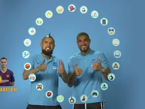 Arturo Vidal se luce en video de bloopers del Barça