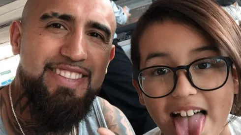 Vidal junto a su hijo Alonso