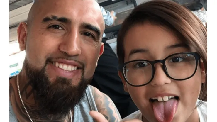 Vidal junto a su hijo Alonso