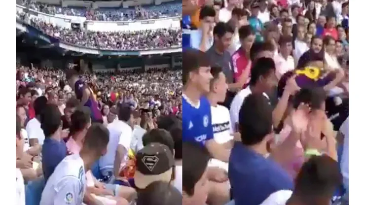 El fanático del Barcelona que llegó a ver la presentación de Eden Hazard.
