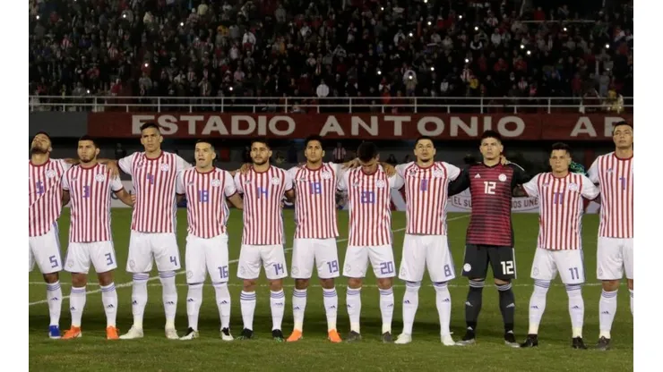La selección paraguaya en su amistoso frente a Honduras (Foto: Twitter Selección Paraguaya)
