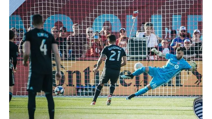 Gutiérrez anotó un doblete en la MLS