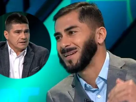 Hilarante bienvenida de Tobi Vega al analista Johnny Herrera