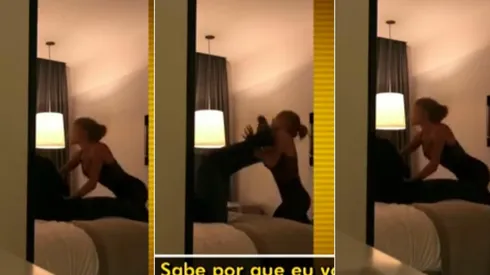 El momento en que Neymar golpea a su demandante.