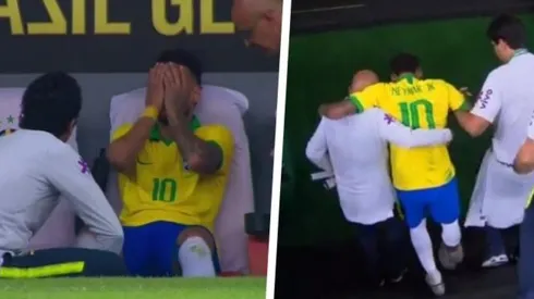 Neymar sale lesionado ante Qatar