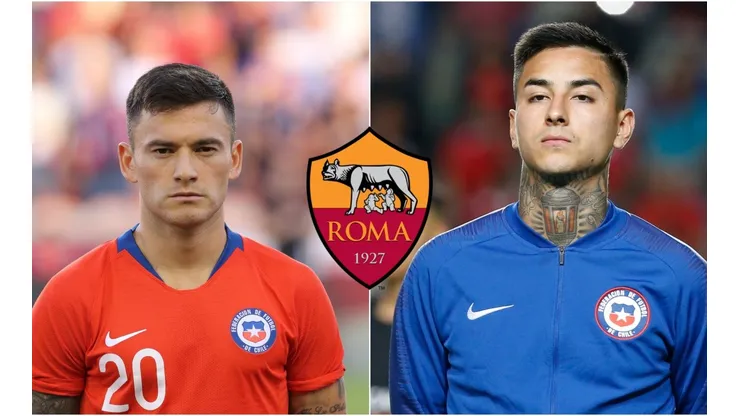 Charles Aránguiz y Erick Pulgar miran a la capital italiana