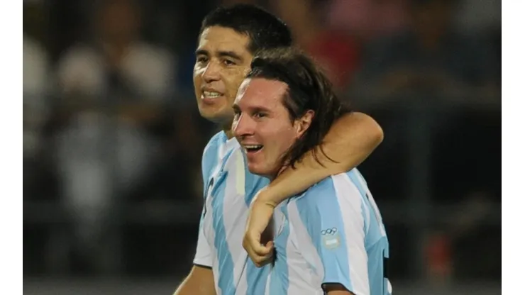 Messi y Riquelme ganaron el oro olímpico en Beijing 2008.