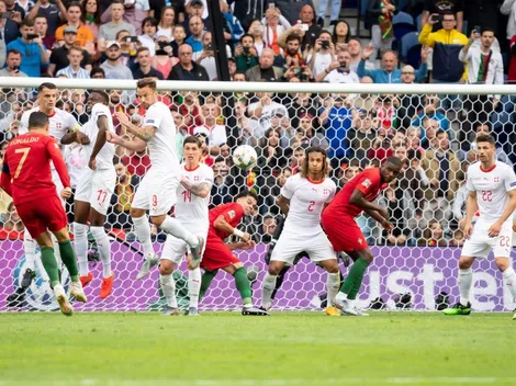 Ronaldo se manda feroz golazo de tiro libre en la Nations League