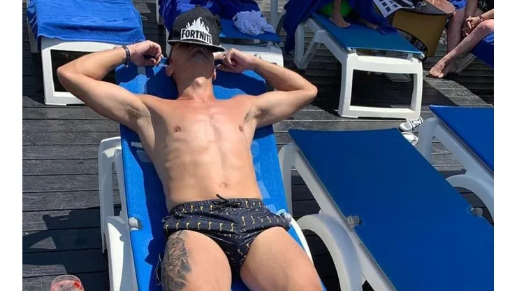 Marcelo Díaz relajado en Ibiza