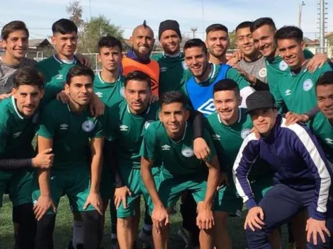 Vidal tuvo que pedir una ducha extra en su visita a Rodelindo Román