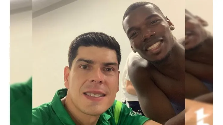 Lampe y su amigo Pogba.