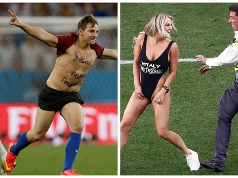 ¿Casualidad? Novio de chica que interrumpe final de Champions League hizo lo mismo en final de Brasil 2014