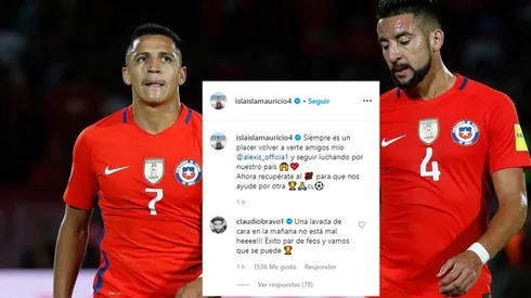 Alexis Sánchez y Mauricio Isla por la Roja