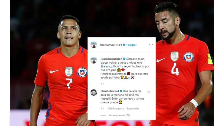 Alexis Sánchez y Mauricio Isla por la Roja