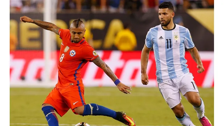 Chile vs Argentina jugando en Estados Unidos