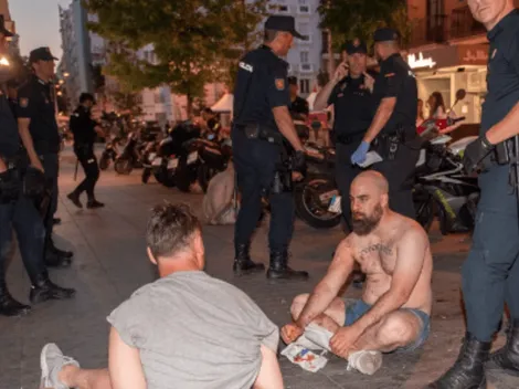 Policías de Madrid golpean a 50 hinchas del Tottenham sin razón alguna