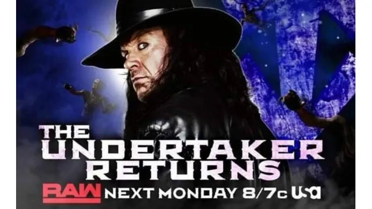 Undertaker regresa el lunes a RAW en la previa de su pelea con Goldberg
