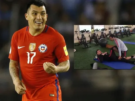¡Habemus capitán! Gary Medel ya entrena en Juan Pinto Durán