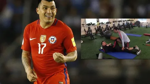 ¡Habemus capitán! Gary Medel ya entrena en Juan Pinto Durán