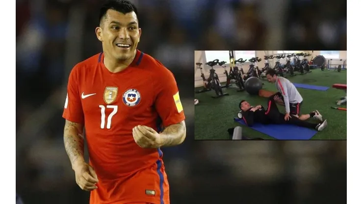 ¡Habemus capitán! Gary Medel ya entrena en Juan Pinto Durán