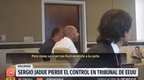 Sergio Jadue reclamó molesto por la sanción interpuesta en su contra