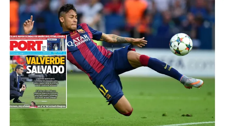 Neymar vuelve a aparecer en el horizonte blaugrana, en el peor momento de Valverde