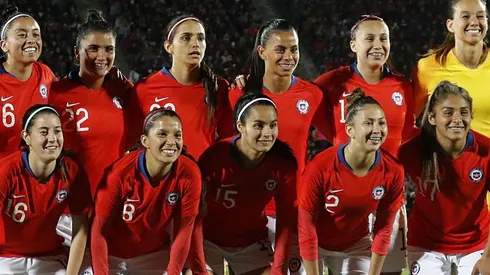 La Roja en el duelo contra Colombia.
