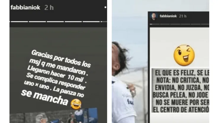 El descargo de Cristián Fabbiani:"La panza no se mancha"