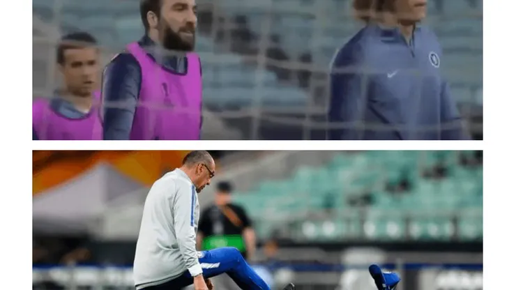 David Luiz y el Pipa Higuaín discuten en entrenamiento desatando la ira de su DT