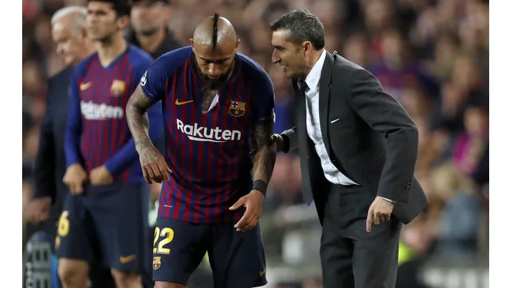 Arturo Vidal nunca pudo consolidar la titularidad con Ernesto Valverde
