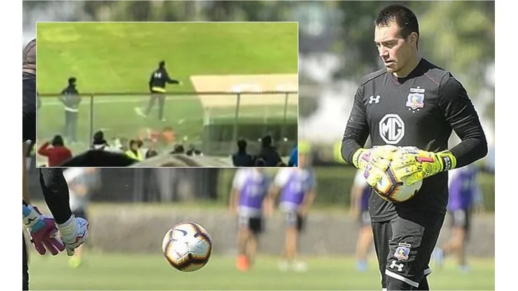 Dario Melo vuelto loco en la banca de Colo Colo