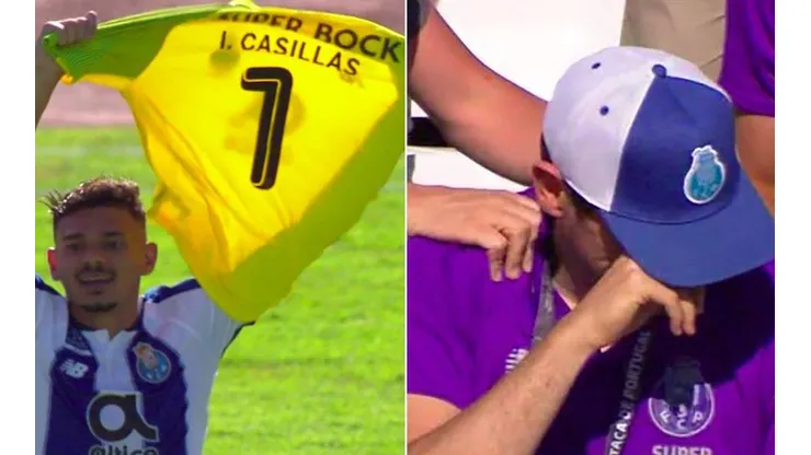Iker Casillas rompe en llanto con dedicatoria del gol del Porto
