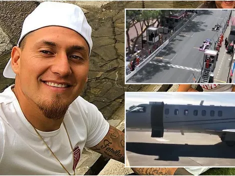 Nico Castillo viaja por el día en avión y helicóptero a ver el Gran Premio de Mónaco