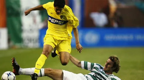 Pablo Jerez en acción con la camiseta de Boca Juniors