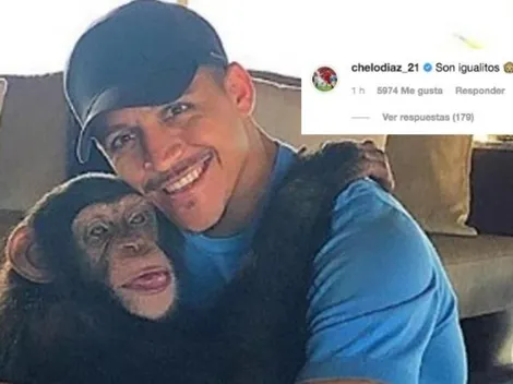 Marcelo Díaz sube al columpio a Alexis Sánchez por su foto junto a un mono: "Son igualitos"