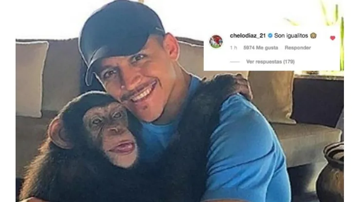 Marcelo Díaz sube al columpio a Alexis por su foto junto a un mono