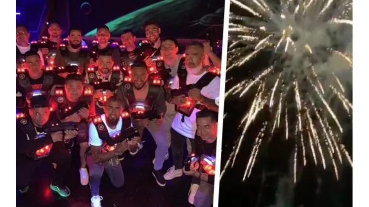 Láser Combat y fuegos artificiales para los 32 de Arturo Vidal