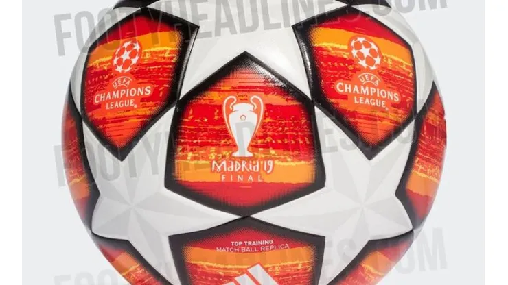 Así luce el balón de la final de la Champions League