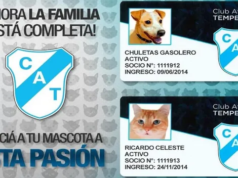 Temperley suma como socios a las mascotas de sus hinchas