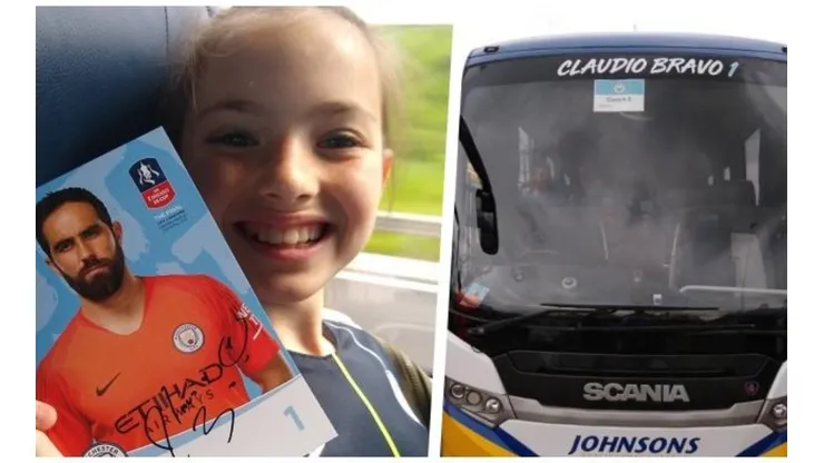 Claudio Bravo pagó un bus para los hinchas del City que viajaron a Wembley