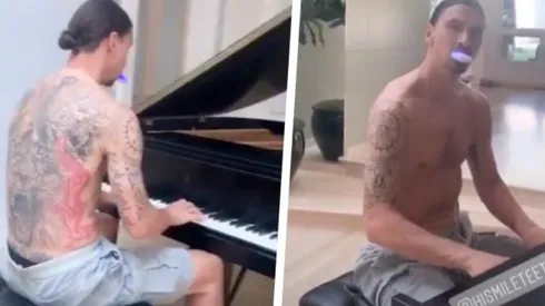 Zlatan Ibrahimović se luce tocando el piano